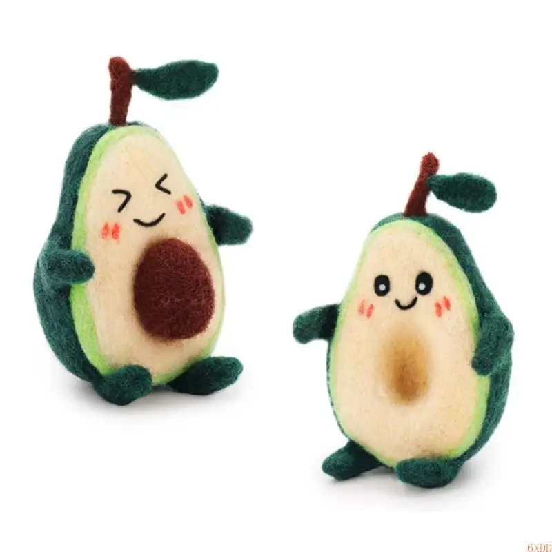 6XDD Lovely Avocado Wool Felting Needle Hobby Kits Needle Felting Starter Kits