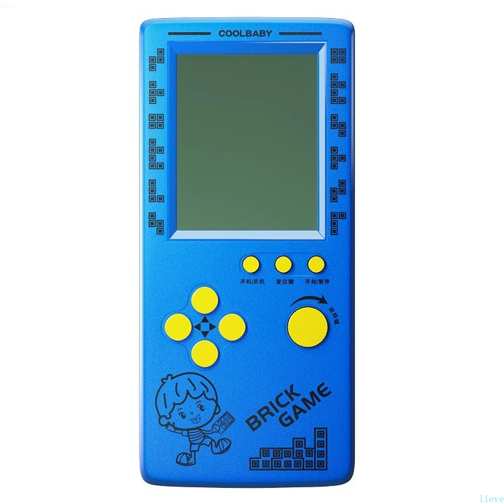 4.1 Inch Large Screen Tetris Game Console, Children's Nostalgic Puzzle Handheld Portable Games Console Handheld Game Players 