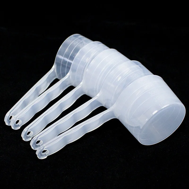 50Pcs 40/50ml Plastic Measuring Coffee Scoop With Scale Baking Utensils Milk Powder Laboratory Liquid Spoon H77048