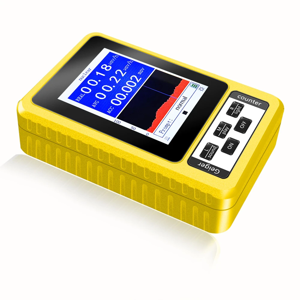 BR-9C XR-3 Nuclear Radiation Detector 2-in-1 EMF Tester Geiger Counter Color Display Screen Personal Dosimeter Marble Detectors