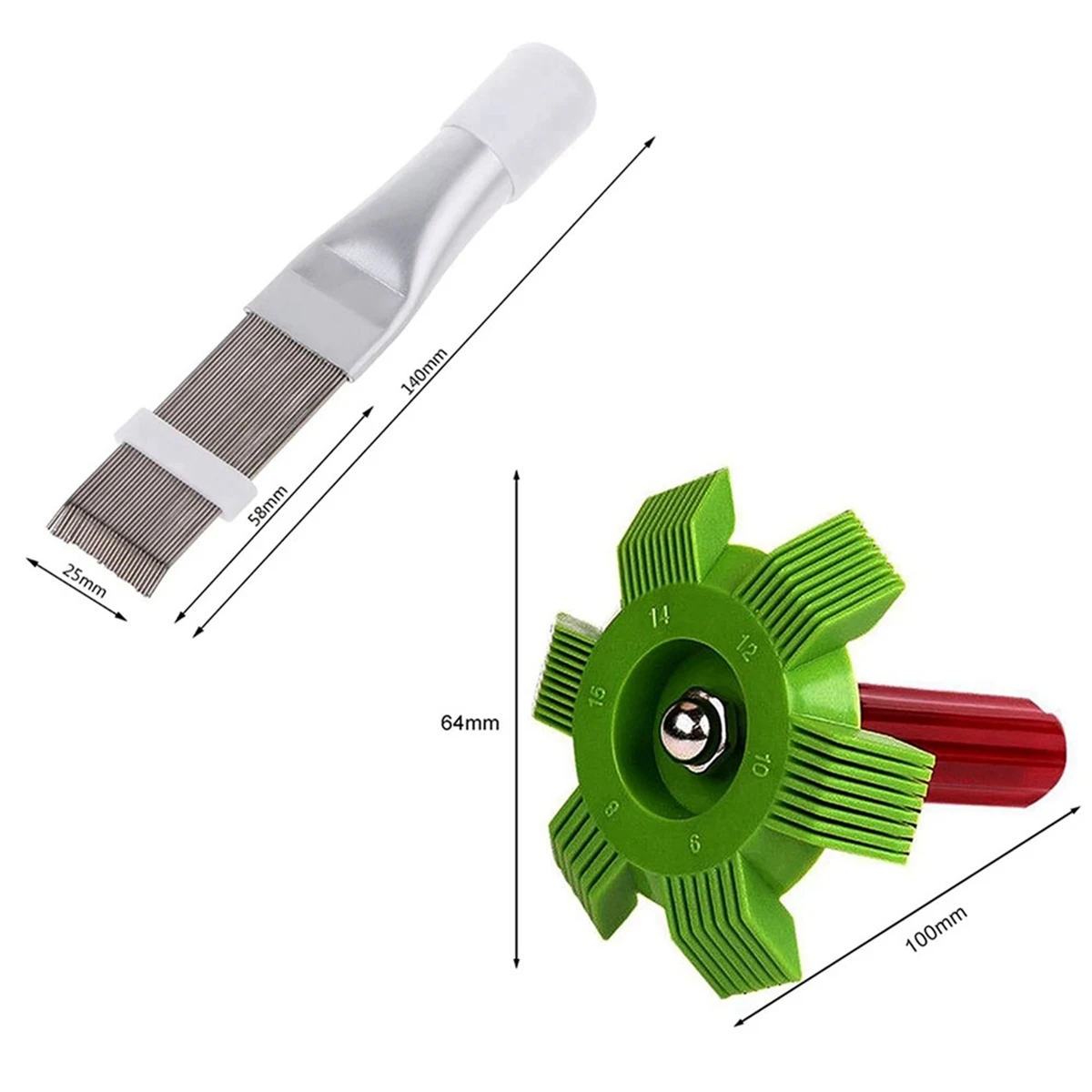 

Condenser Comb Stainless Steel Fin Comb Brush for Air Conditioner Blade Cooling Straightening Cleaning Tool Repair Tools