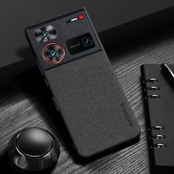 Elegant Leather Wood Grain Cover - Simple, Lightweight, and Durable Case for Z60S Pro (Black)