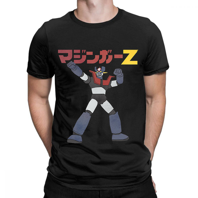 mazinger z t-shirts Men t shirt Harajuku fashion Printed Top Tshirt Unisex T-shirt Fashion Streetwear