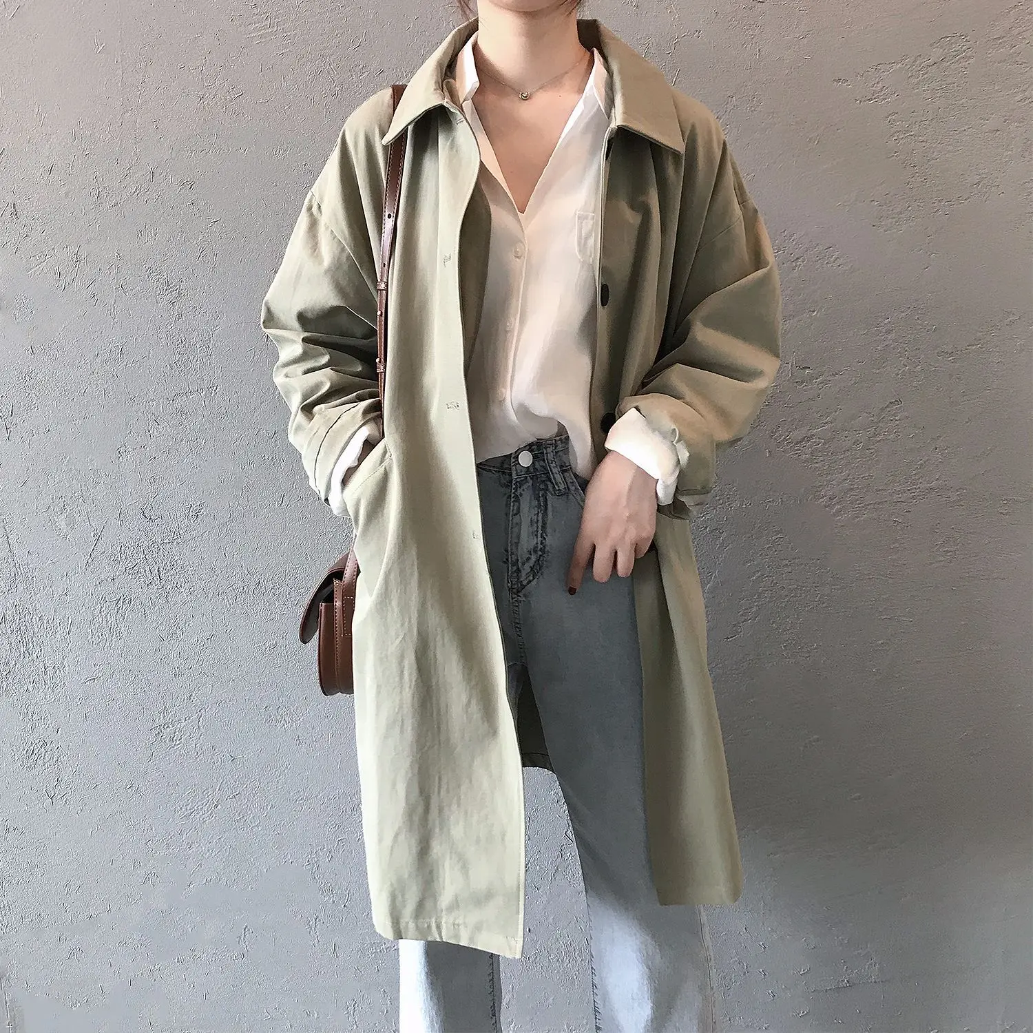 2022 Spring Women Trench Coat Turn Down Collar Women Clothes Long Khaki Coat Casaco Feminino Abrigo Mujer Trench Femme ladies long puffer coat