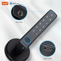 Tuya Bluetooth Biometric Electronic Lock Smart Fingerprint Password App Unlock Intelligent Door Handle Lock Home Security - Image 3