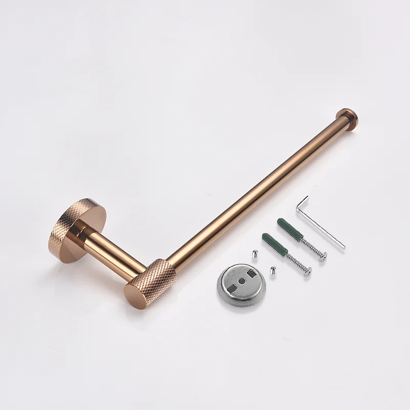 Rose Gold Stainless Steel Wall Hook Toilet Paper Holder Towel Bar Bathroom Accessories