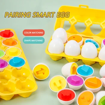 Montessori Matching Eggs Shape Sorter Toy 1