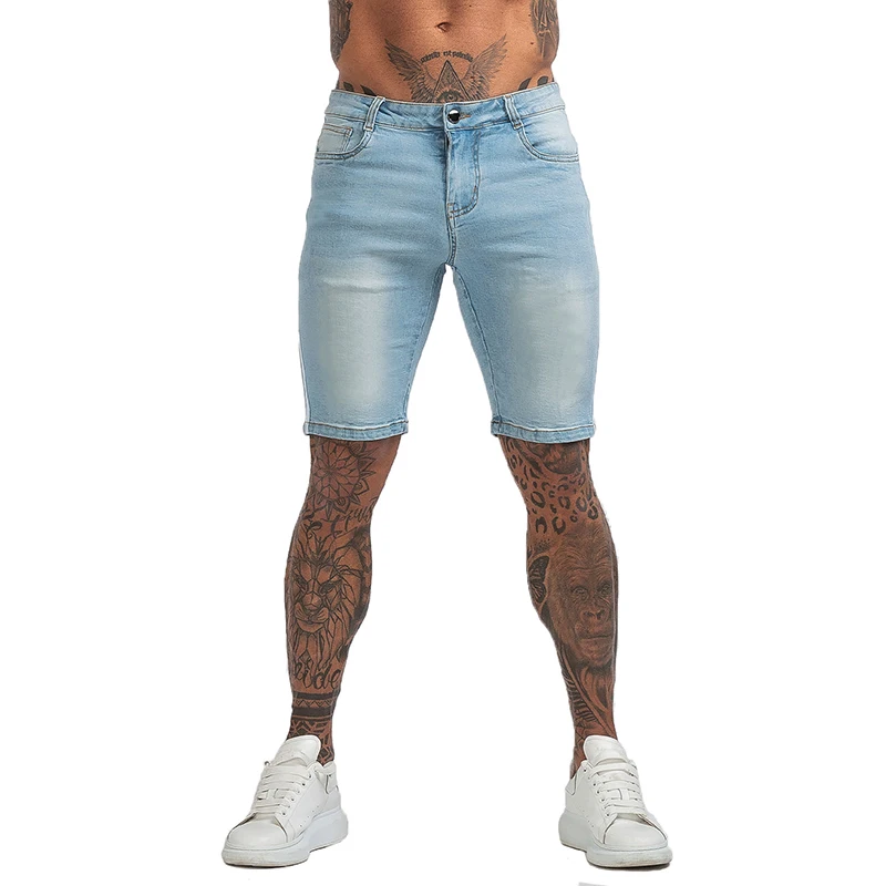 

Denim Shorts Men Summer Homme Clothing Skinny Fit Casual Cotton Fashion Style Elastic Waist Hot Sale New Arrivals