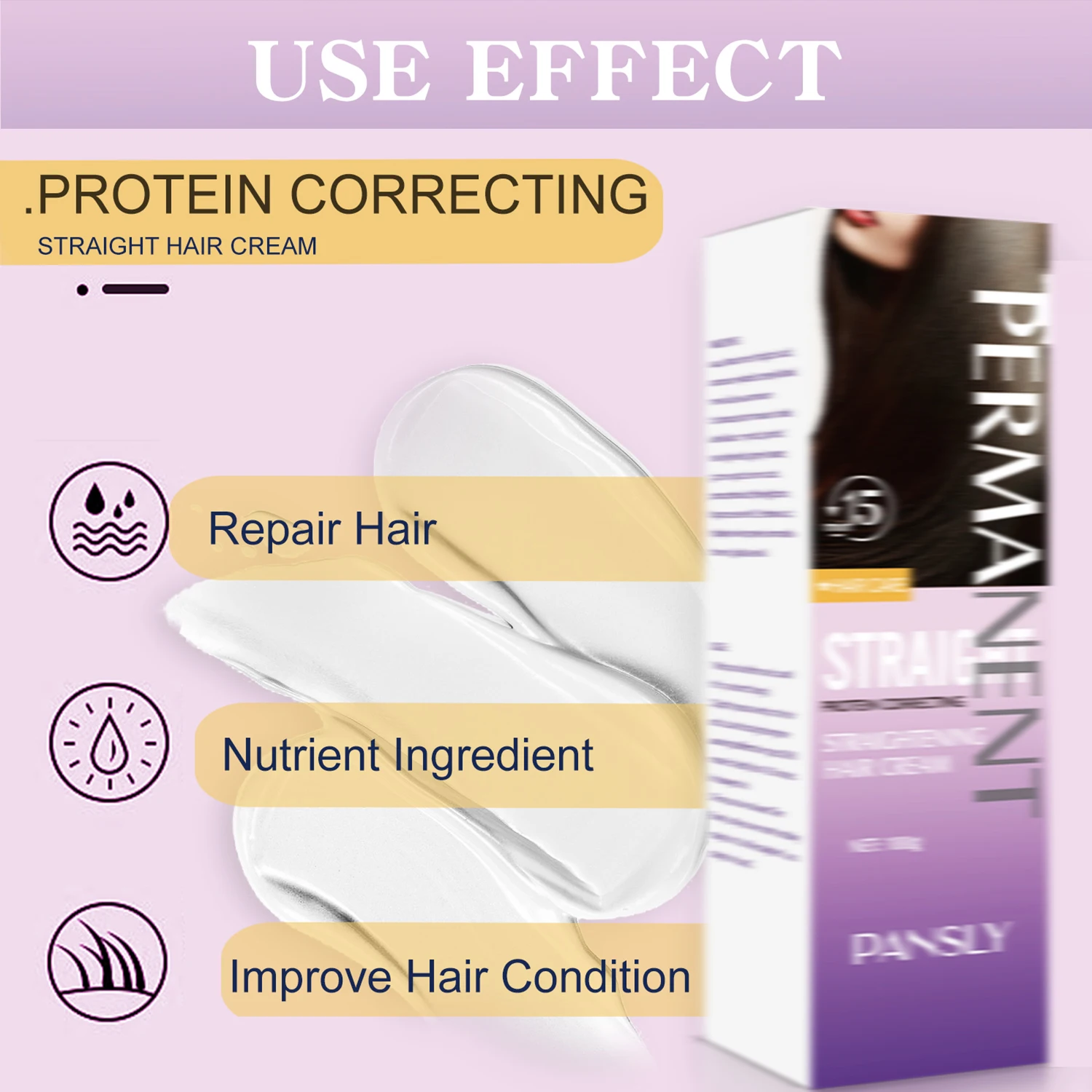 Keratin Correction Straight Hair Cream Repair Damag Hair Improve Quality Soften Prevent Dry Frizzy Care Product
