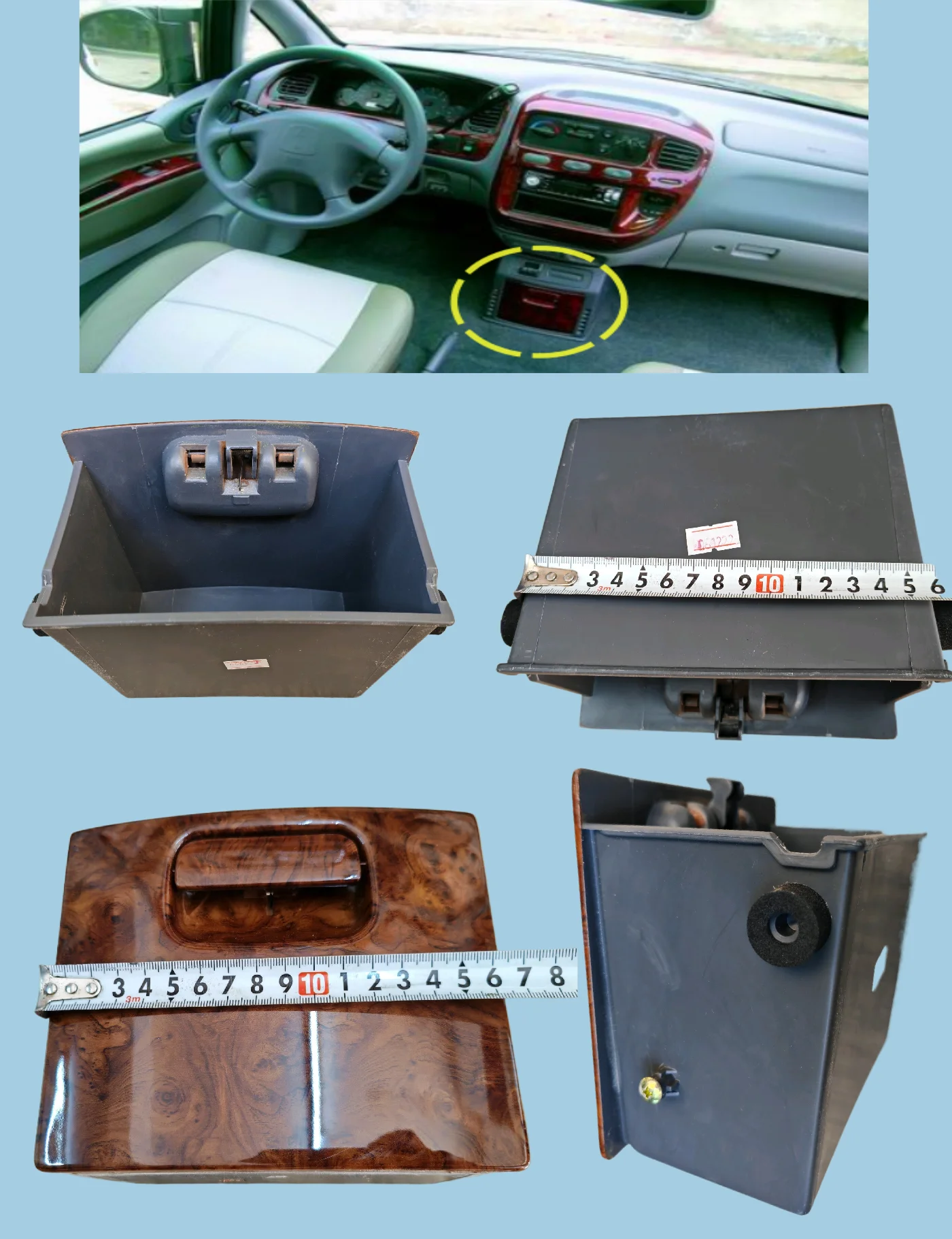 Delica L400 instrument panel middle and lower love sharing box MR779452A