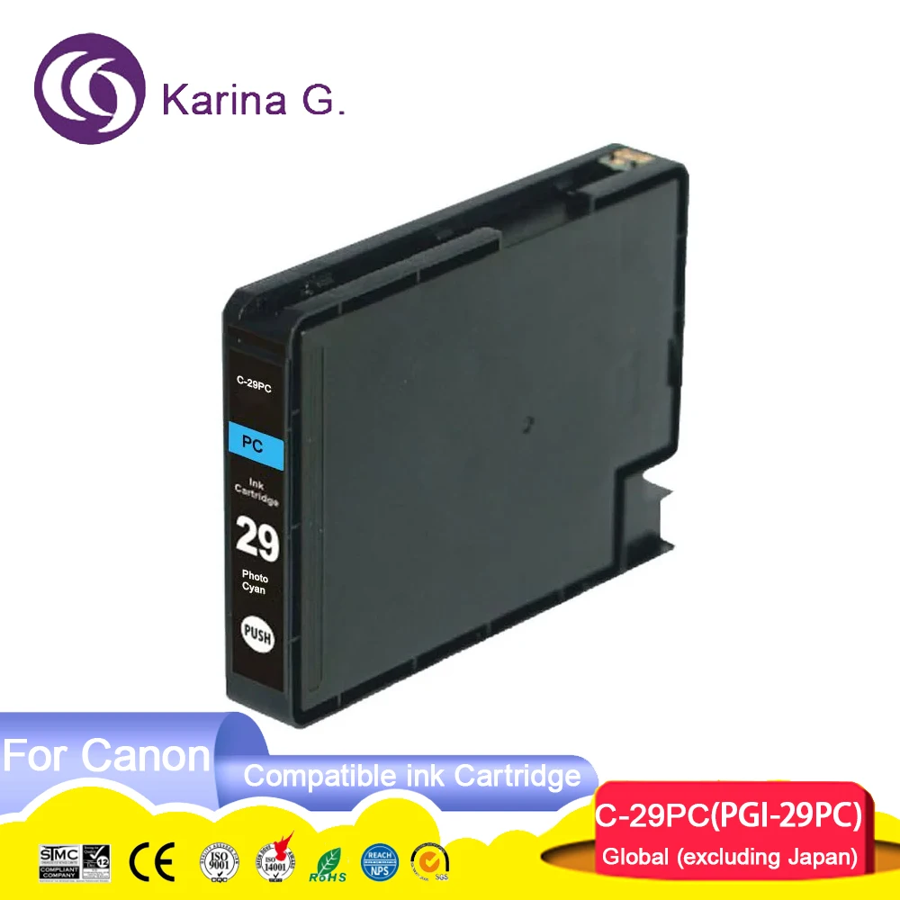 PGI-29 PGI29 PGI 29 C-29 Premium Color Compatible InkJet Ink Cartridge for Pixm