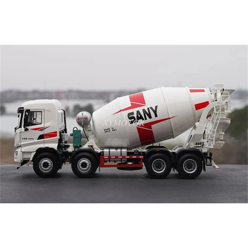 

1/24 SANY For Concrete Mixer Cement tanker Truck 8*4 Diecast Model Car Truck Toys Hobby Gifts Collection Ornaments Display White