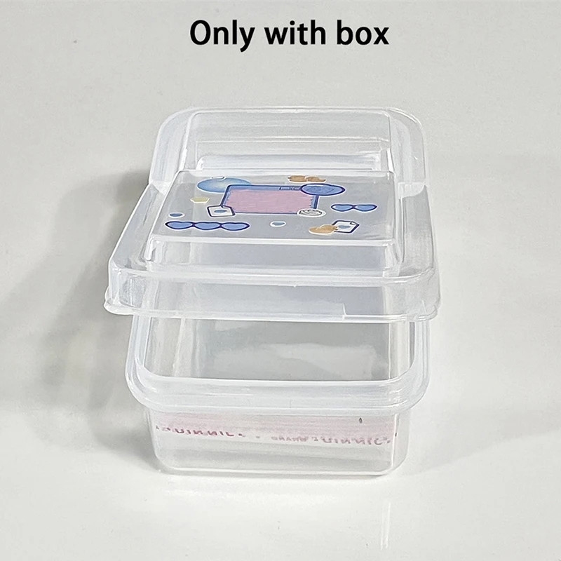 1PCS Collection Container Case Plastic Transparent Storage Box Small Clear Photocard Photo Card Film Protector idol card book photo album card protector idol card protector photo card holder memory card protector photo card binder Store box jewelry