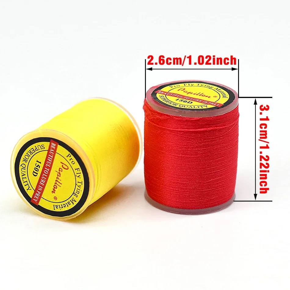 MNFT 2Spools Fliegenbinde-Multifilamentfaden 150D Polyester Fliegenbinde-Materialien – Detail 3