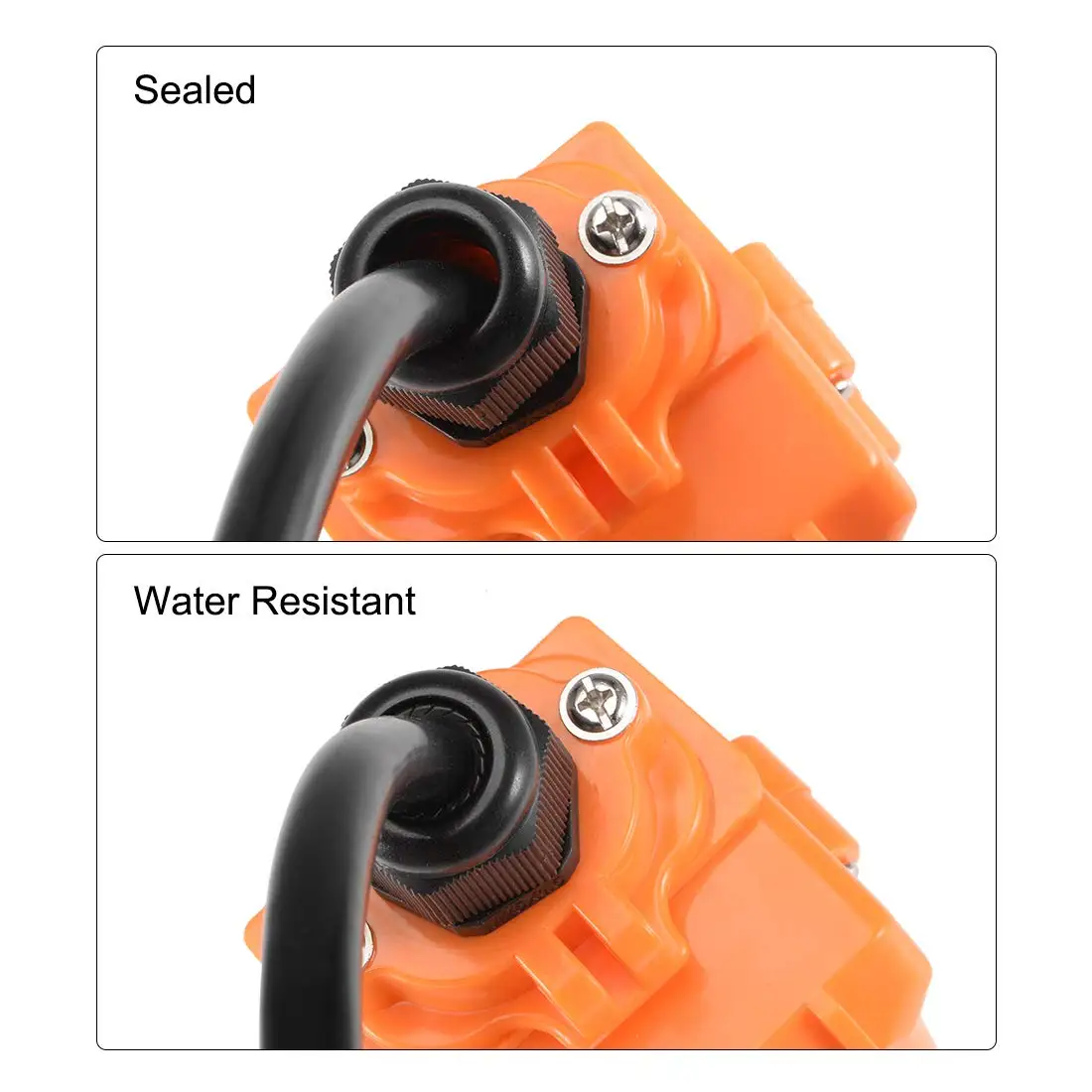 10PCS M16x1.5 Waterproof IP68 Nylon Cable Gland Joint 4-8mm Wire Hole Waterproof Nylon Joint Adjustable Locknut wit Washer Black