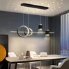 Modern Dining Room Pendant Light LED Smart Remote Control Dining Table Hanging Lamp Luxury Lustre Home Indoor Decor Chandelier 4
