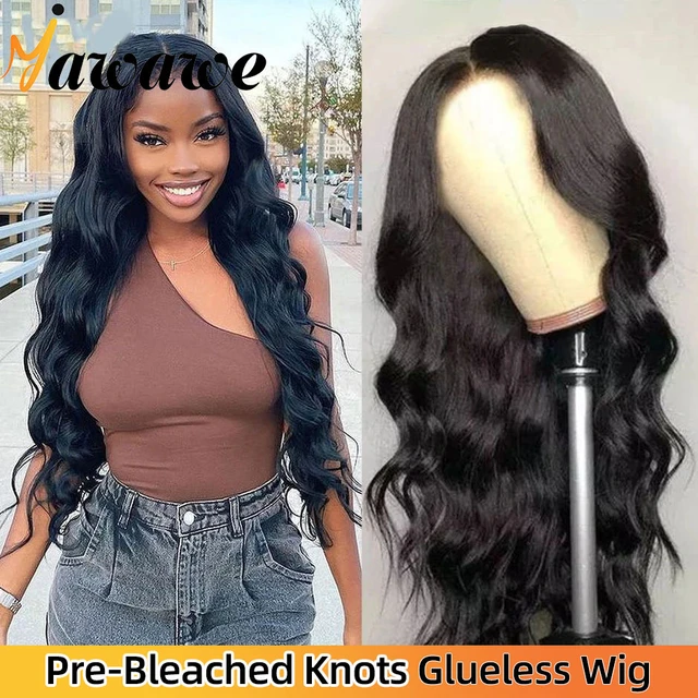 Wear And Go Glueless Wig Human Hair 6x4 Deep Wave Wig Pre Cut HD Lace 180  Density Deep Curly Lace Front Wig Human Hair Pre Plucked For Beginners 3