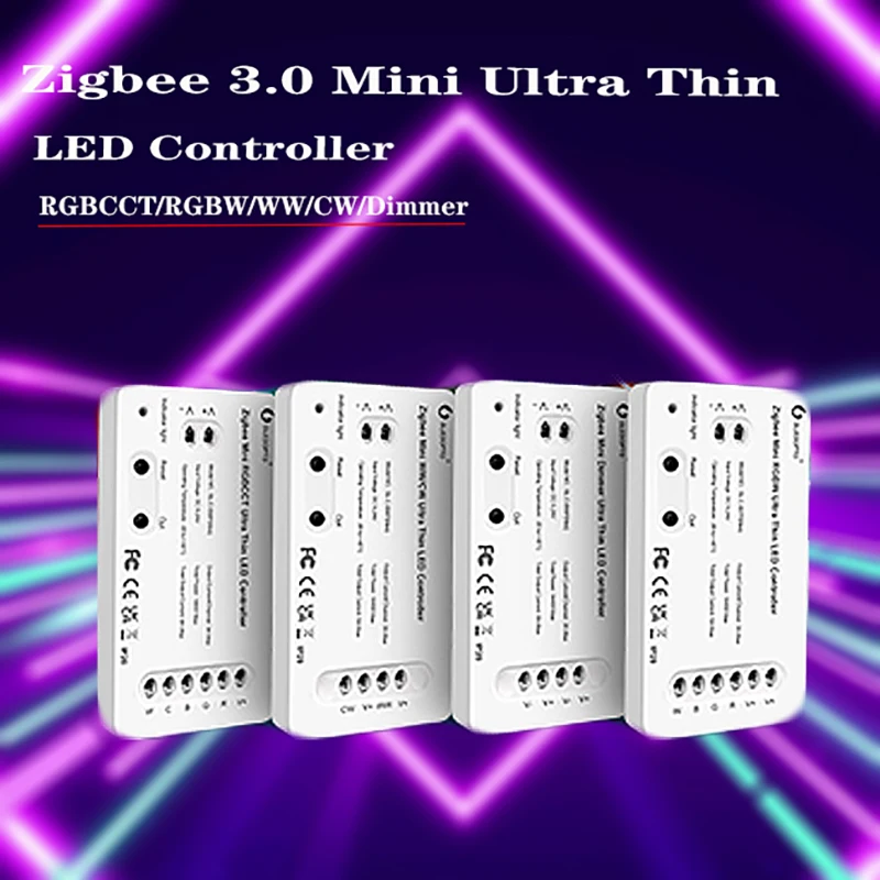 GLEDOPTO ZigBee 3.0  Mini LED Controller Pro Ultra Thin Design Smart Phone App Voice Control 2.4G RF Remote Control bn59 01301a universal remote control for samsung smart 4k ultra hdtv led lcd 3d tvs for bn59 01199f bn59 01289a controller