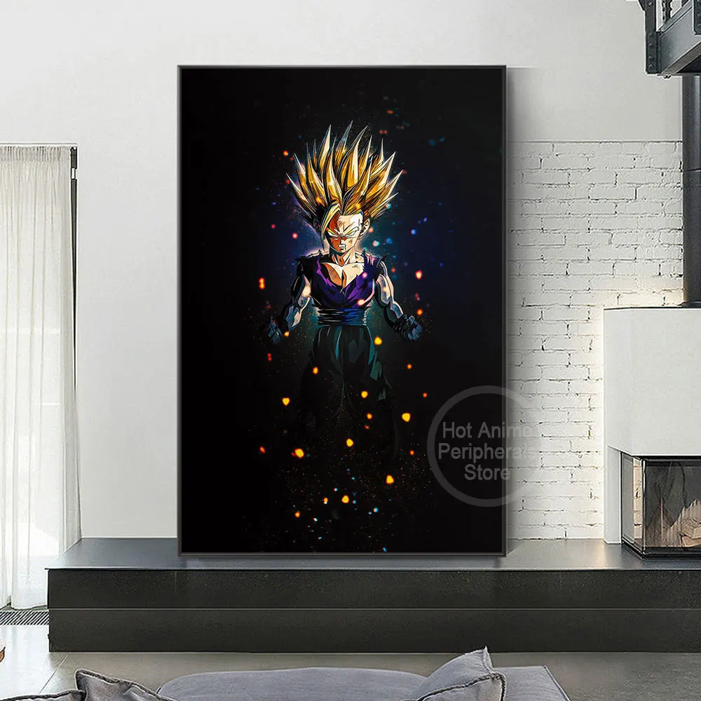 Dragon Ball Adesivo De Parede Goku Sayajins Realista Quebrado Decoração Da  Parede Pintura Do Quarto Das Crianças Dos Desenhos Animados Decoração Pvc  Adesivo - Adesivos - AliExpress