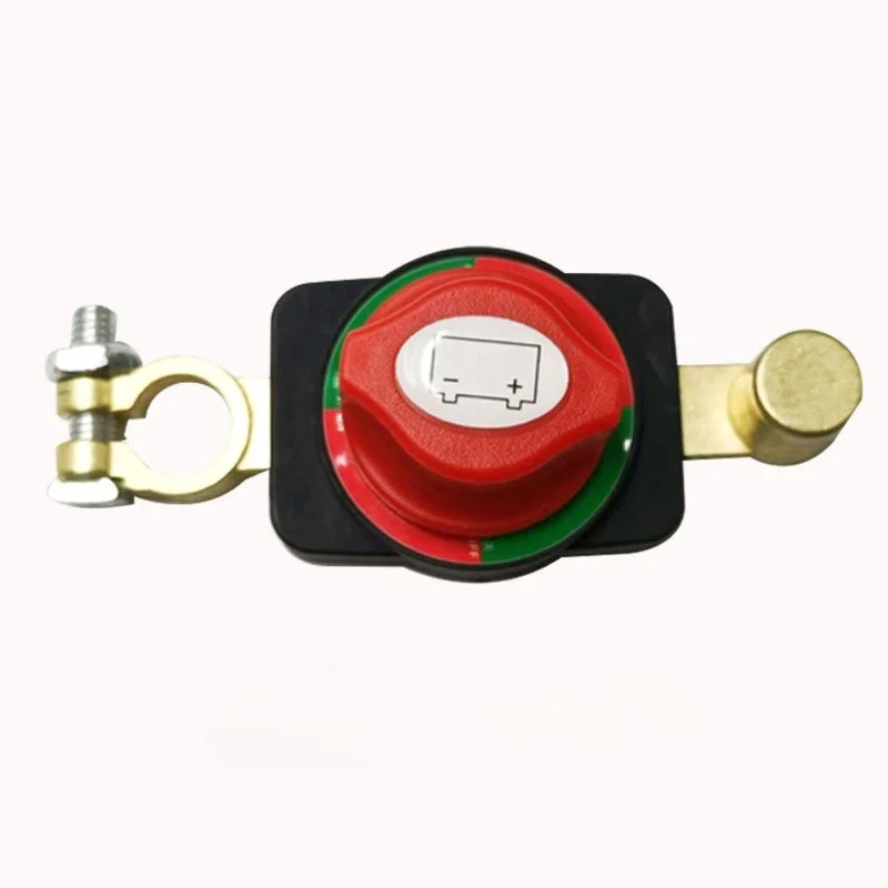 Battery Disconnect Switch Brass Battery Pole Power-off Integrated Switch Car Modification Extension Accessory Power