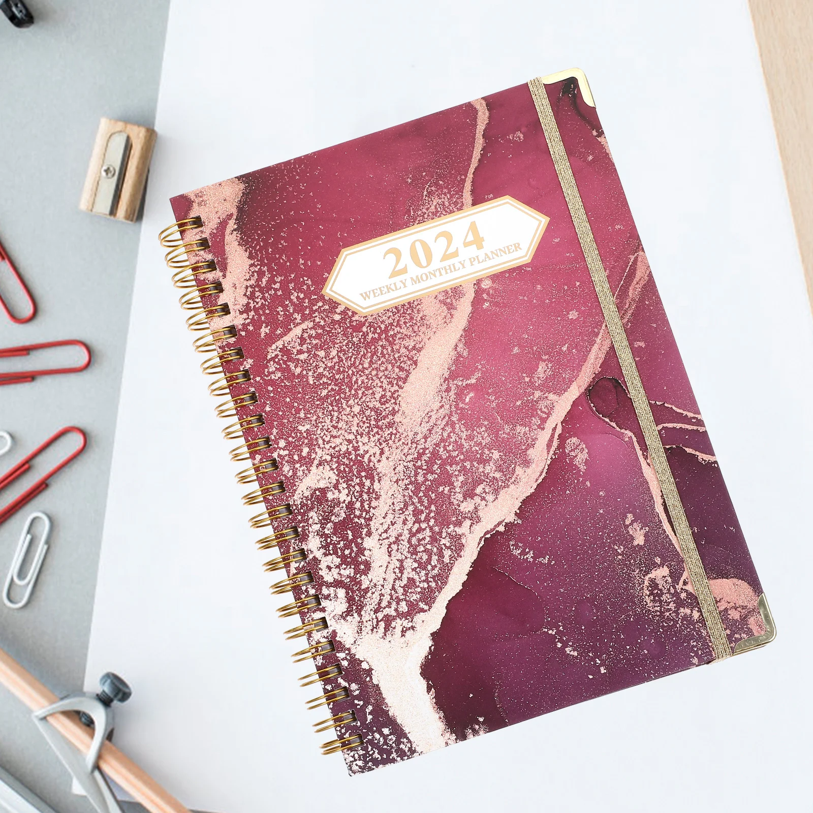 

Schedule Planner Spiral Notebook Time Management Notebook English 2024 Planner Spiral Notebook