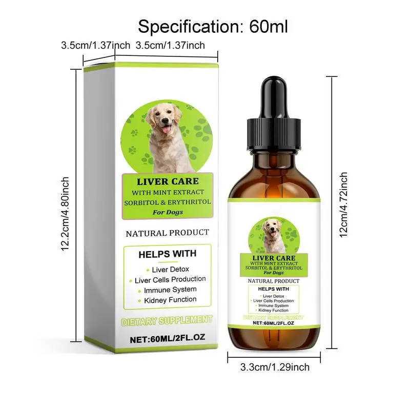 Dog Joint And Hip Supplement 60ml Liquid Drops for Home Indoor Outdoor