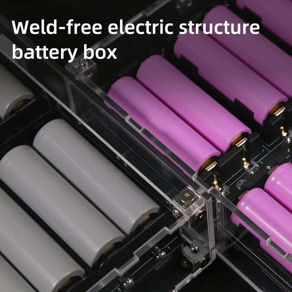 21700 18650 Battery Mobile Power 8/16/24 cell 120000mah External Portable DIY Free Welding Power Bank Case Two-Way IP5389 PD100w