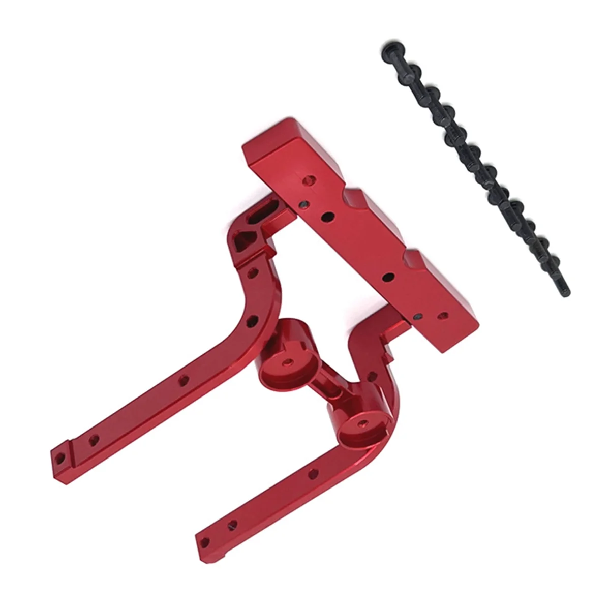 BAAU RC Car Upgrade Front Bumper Fixed Kit for 1/12 H12Y H12Y+ RC Car Upgrade Accessories Red
