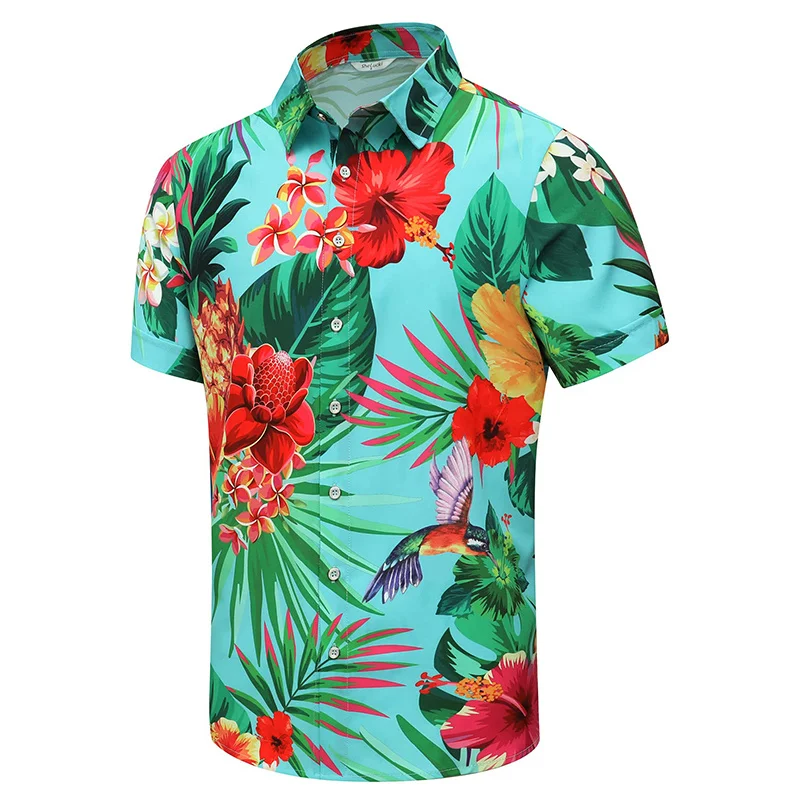 

Palm Shadow Graphic Shirts for Men Clothing 3D Printing Hawaiian Beach Shirts Short Sleeve y2k Tops Vintage Clothes Lapel Blouse