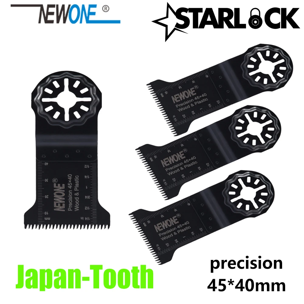

NEWONE Compatible for Starlock 45*40mm Precision Japan Teech Saw Blades Oscillating Tools multi-tool for wood/plastic cutting