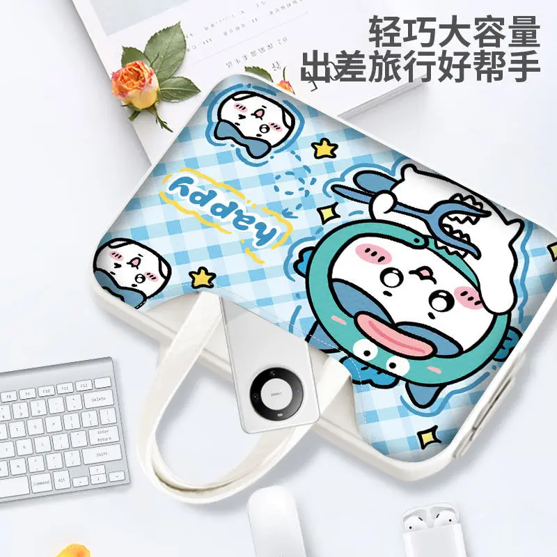 Miniso Anime Peripheral Chiikawa Laptop Bag for Improving