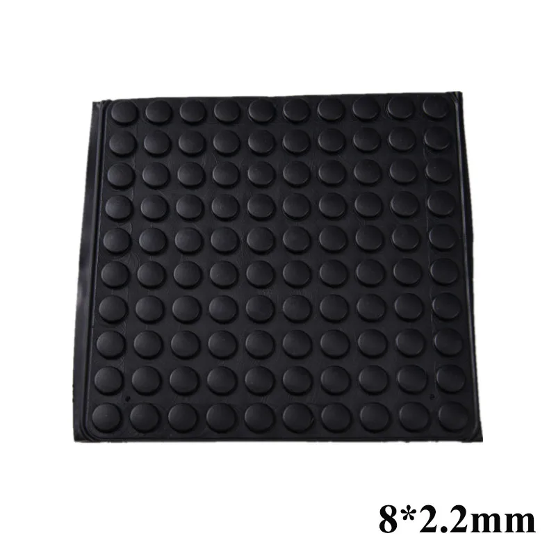 Silicone furniture pads 200Pcs 8x2.2MM protective silicone rubber feet pads laptop cabinet door bumpers furniture foot protector shock absorber rubber furniture pads