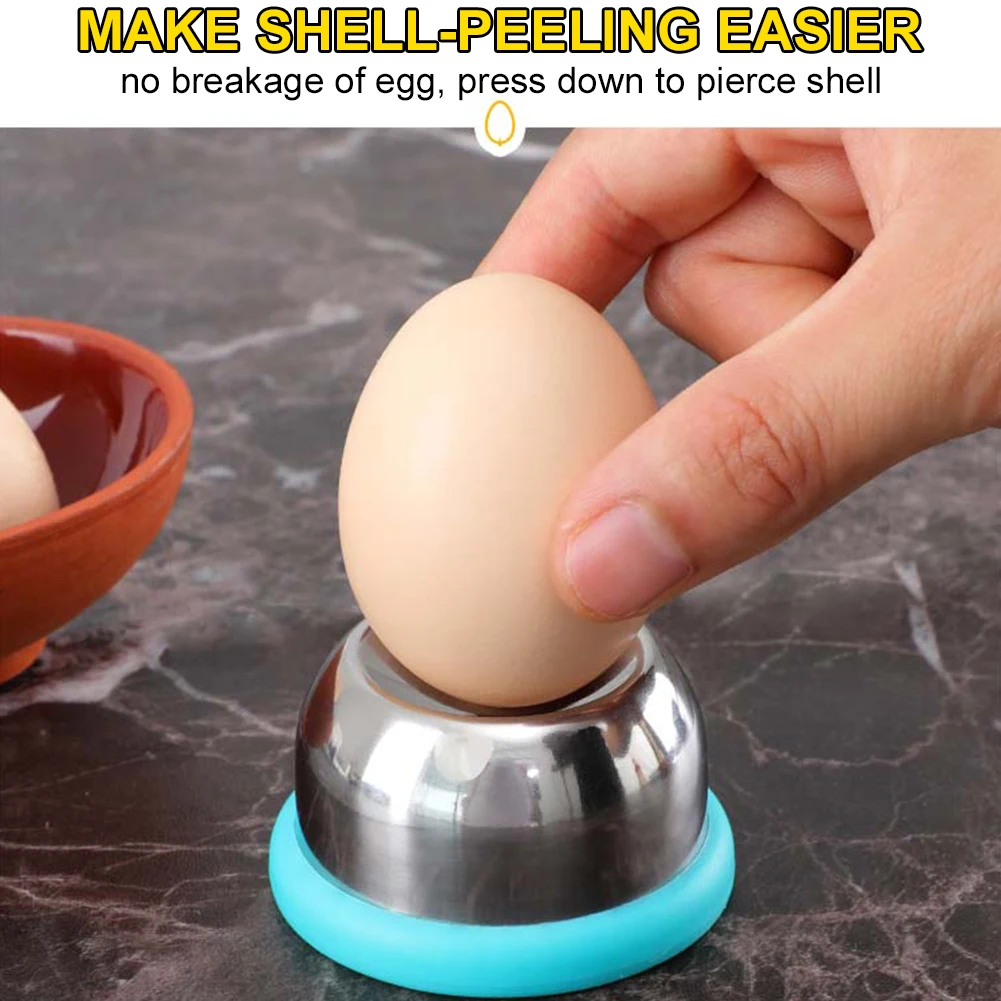 Egg Piercer for Boiled Eggs Hole Puncher Prickers Separator Stainless Steel Needle Egg Separator Piercing Tool Kitchen Gadgets egg piercer egg hole punch