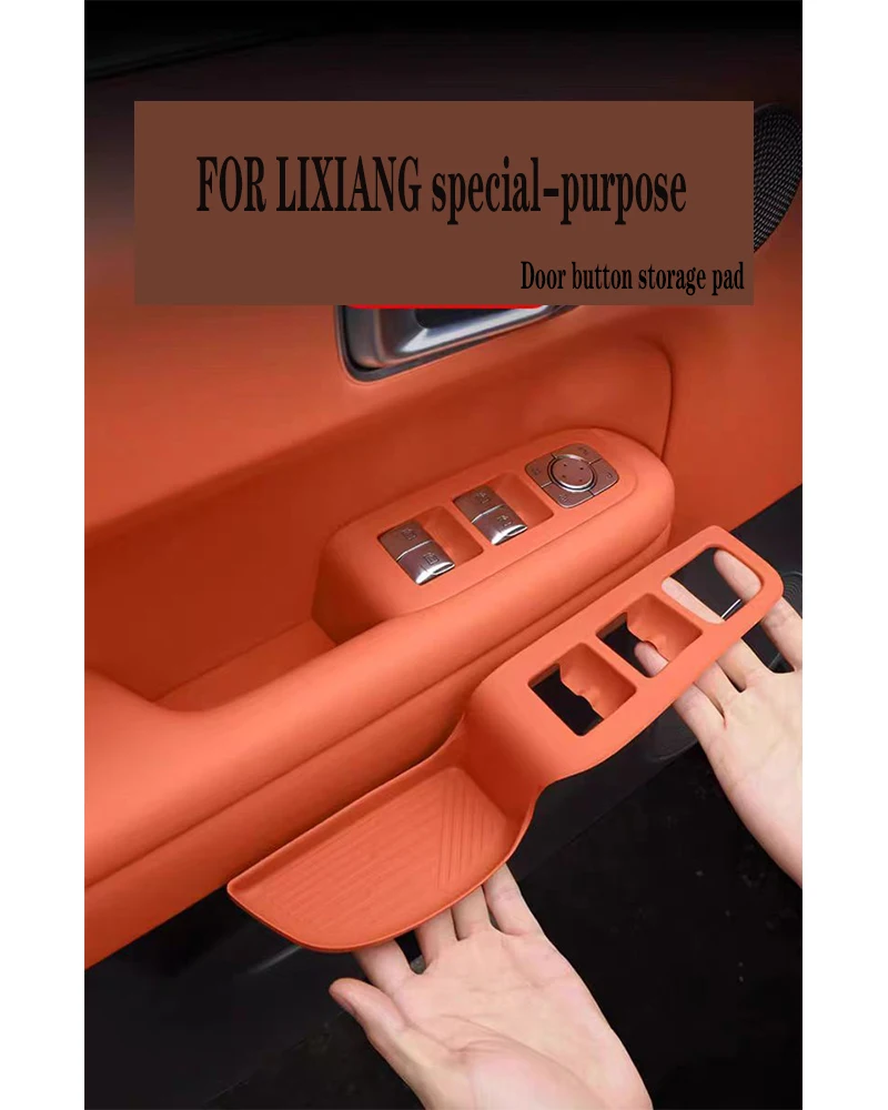 For LiXiang L8 2024 Car door handle pad storage compartment pad silicone door slot pad interior upgrade Accessories