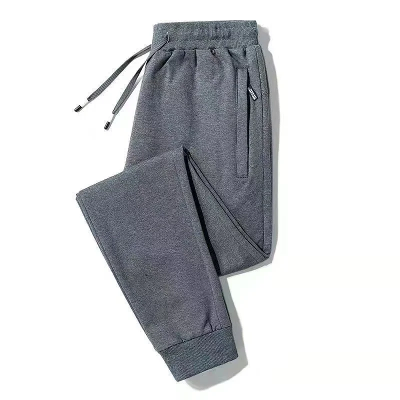 Jogger pants charcoal gray zipper pockets [lightweight]