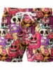 Hawaiian Men's Shorts Swim Trunks Summer Shorts Beach Shorts Elastic Waist Graphic Skull Breathable Quick Dry Short Casual Boho 2
