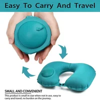Travel Neck Pillow Comfortable Support Head 360 Degree Traveling Car Airplane Sleeping Head Supportive Press-inflatable Pillow 2