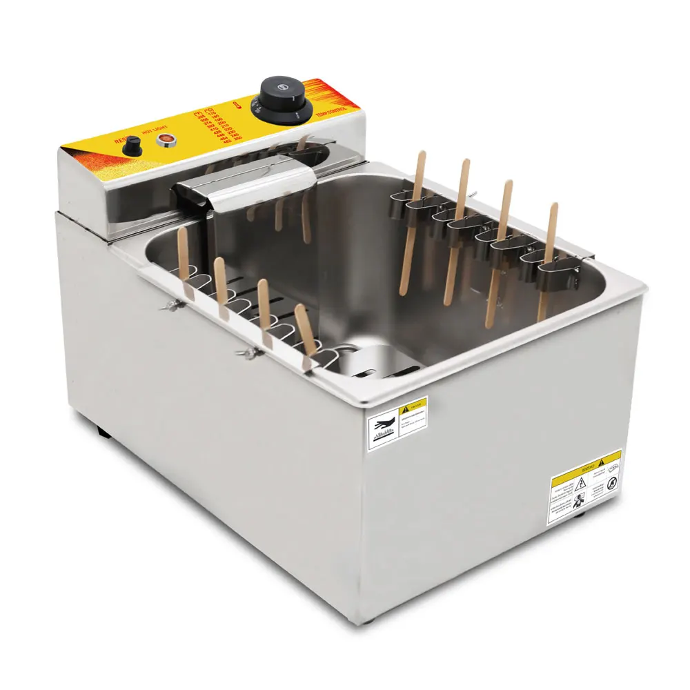Version Deep Fryer Oil Hot dog Machine Cheese Stick Frying Machine Stainless Steel Electric Fryer