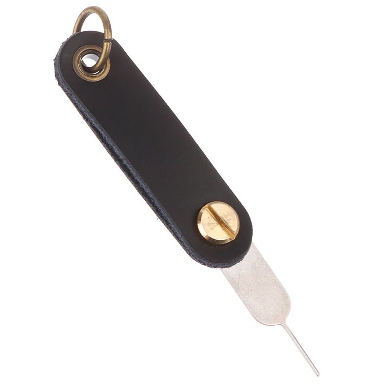 

Eject Sim Card Tray Open Pin Needle Key Tool For Universal Mobile Phone PU Leather Portable