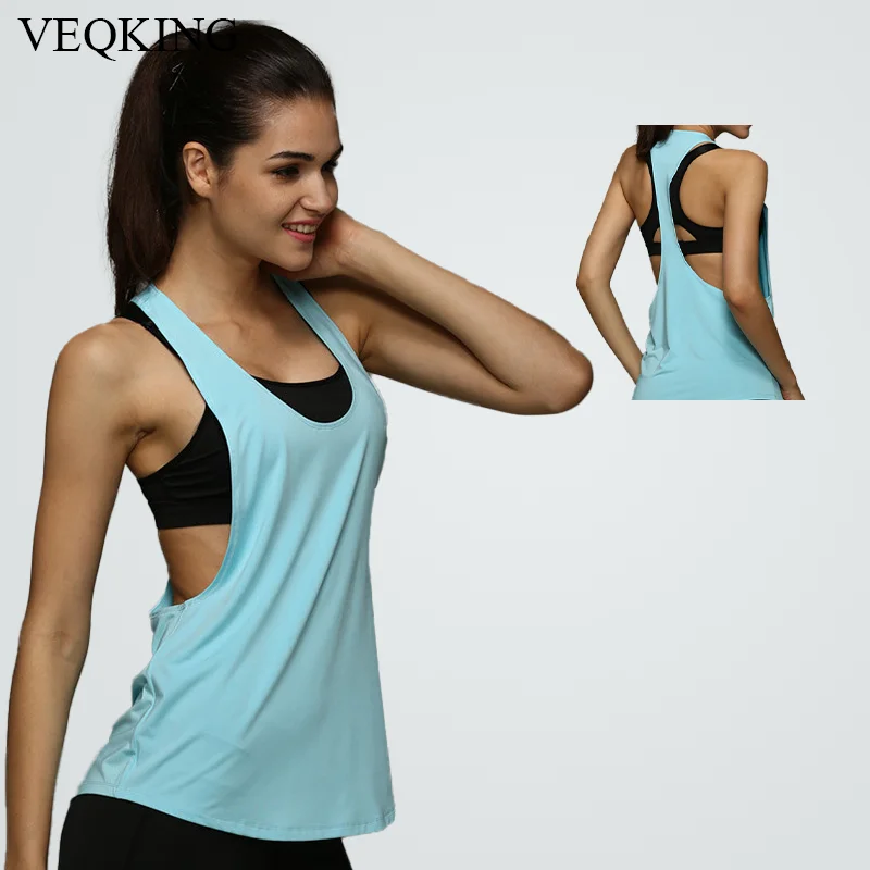 Sports T Shirt Yoga Top Yoga Shirt Sports Shirt Sports Tank Women's Sleeveless Hollow Back Yoga Shirts