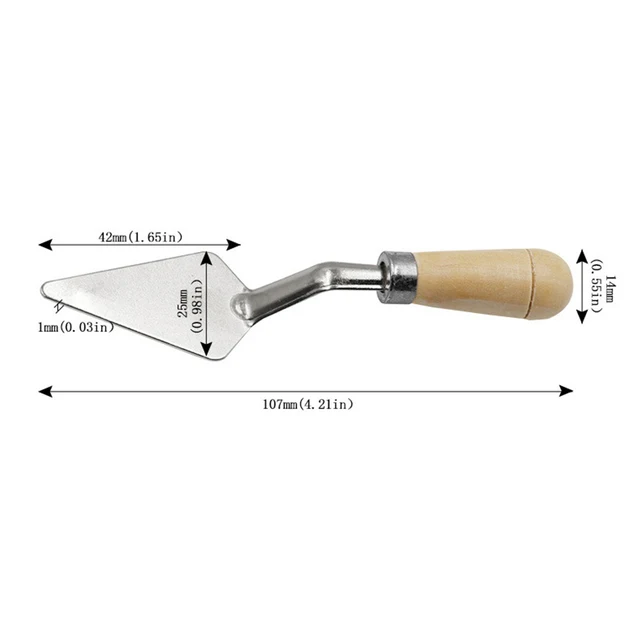 2pcs Palette Cutter 107mm Oil Mix Painter Pigment Texture Artist Scrape Cutter Art Draw Spatula Drawer Paint Hand Tools 2