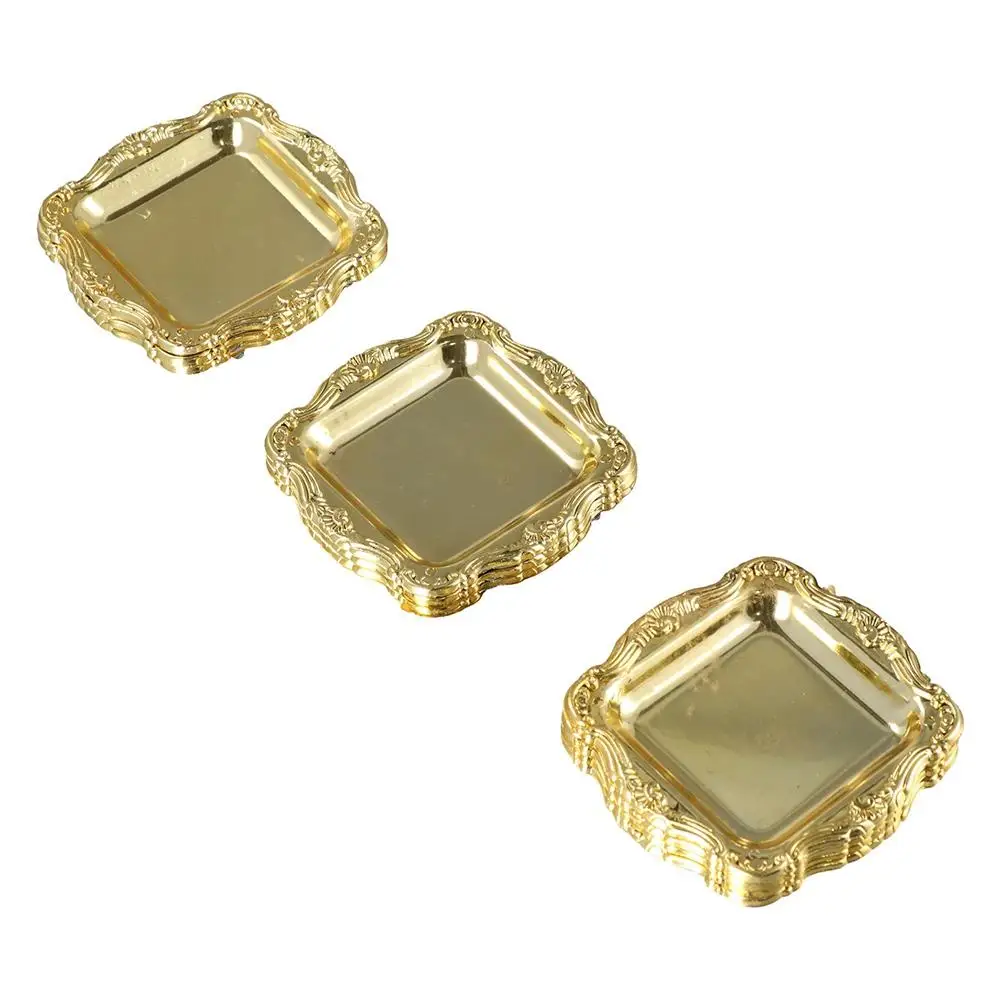 Plastic 10Pieces Dish Sushi Party Cake Snack Storage Fruit Plate Home Supplies Storage Tray