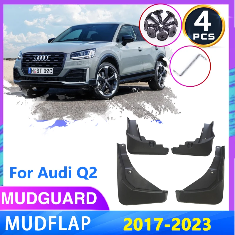 

for Audi Q2 2017 2018 2019 2020 2021 2022 2023 Auto Front Rear Wheel Mudguards Fender Mudflap Mud Flaps Splash Car Accessories
