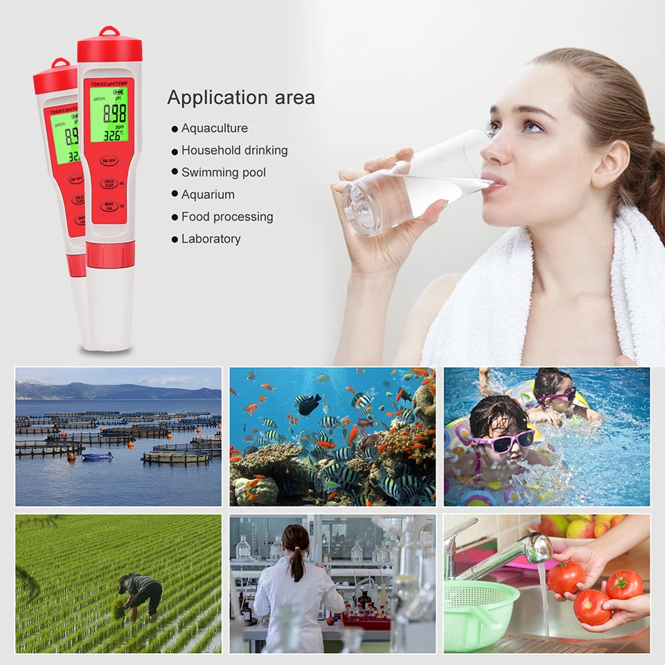 OBEST pH Mètre Electronique 8 en 1,Testeur ph TDS Sel SG ORP EC TEMP H2 OBEST pH Mètre Electronique 8 en 1,Testeur ph TDS Sel SG ORP EC TEMP H2