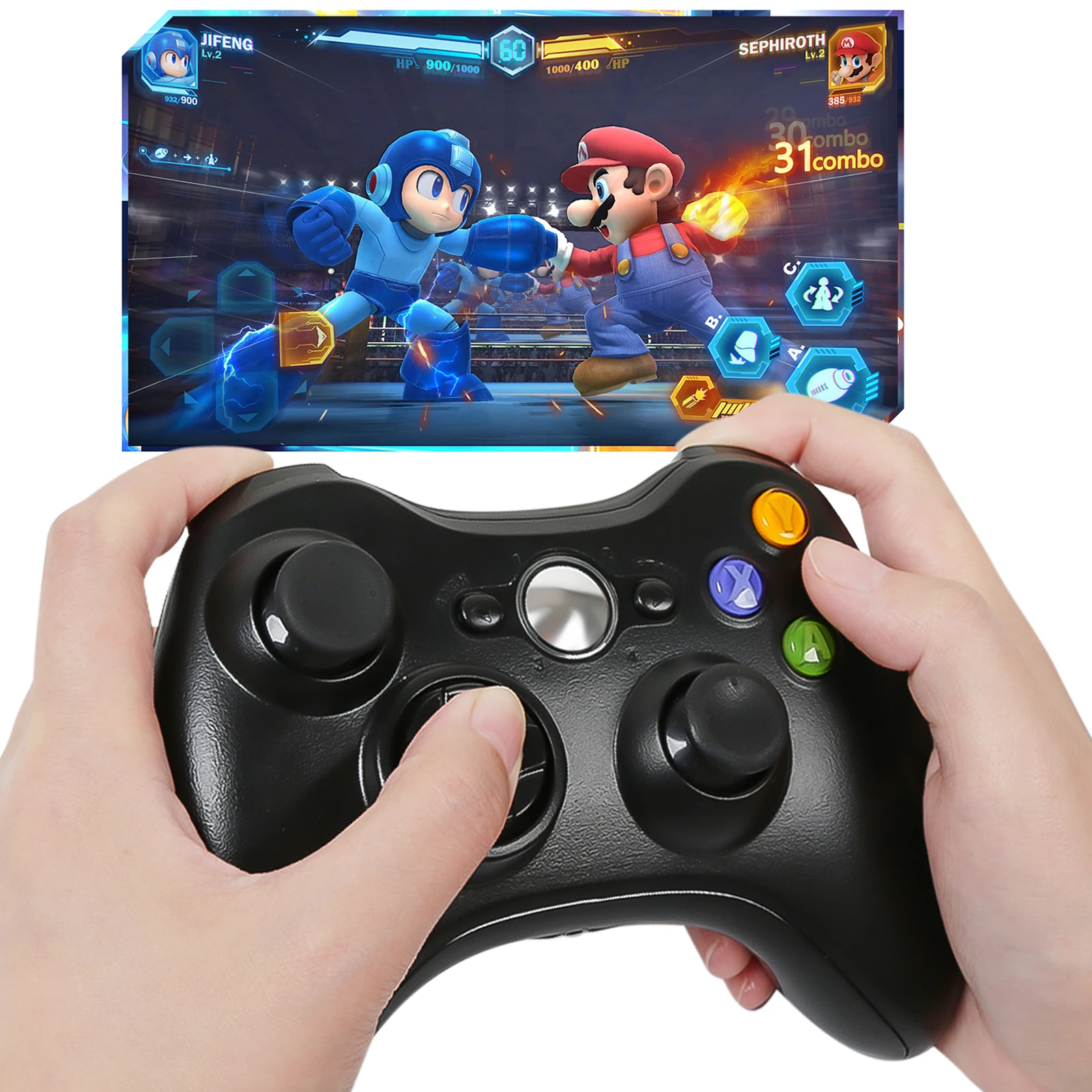 Gamepad Per Controller Wireless Xbox 360 Per Console Xbox 360 Joystick Wireless 2.4G Per Controller Di Gioco Per Pc Xbox360