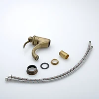 ที่จับเดี่ยวเดี่ยวสไตล์วินเทจอ่างล้างหน้าก๊อกน้ำทองเหลืองโบราณดาดฟ้าติดตั้งห้องน้ำอ่างล้างหน้าก๊อก GZ7203 5