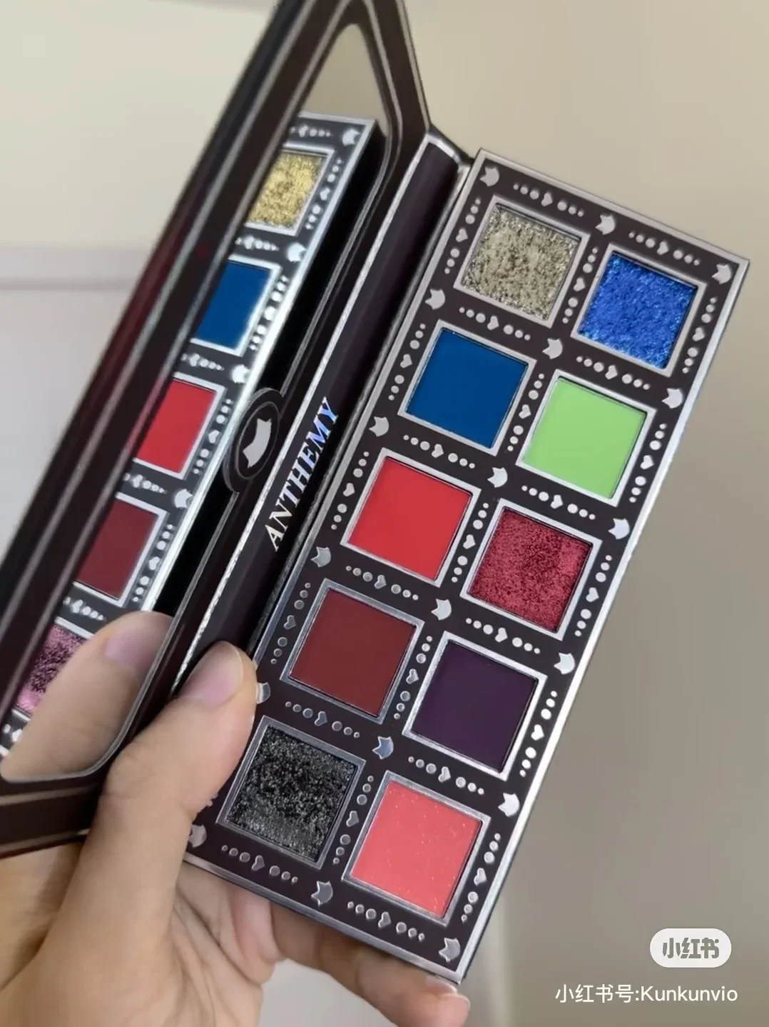 Anthemy 10 Colors Scale Chameleon Eyeshadow Palette Matte Glitter Waterproof Long Lasting Cosmetics  Women Eye MakeUp Pallet 2