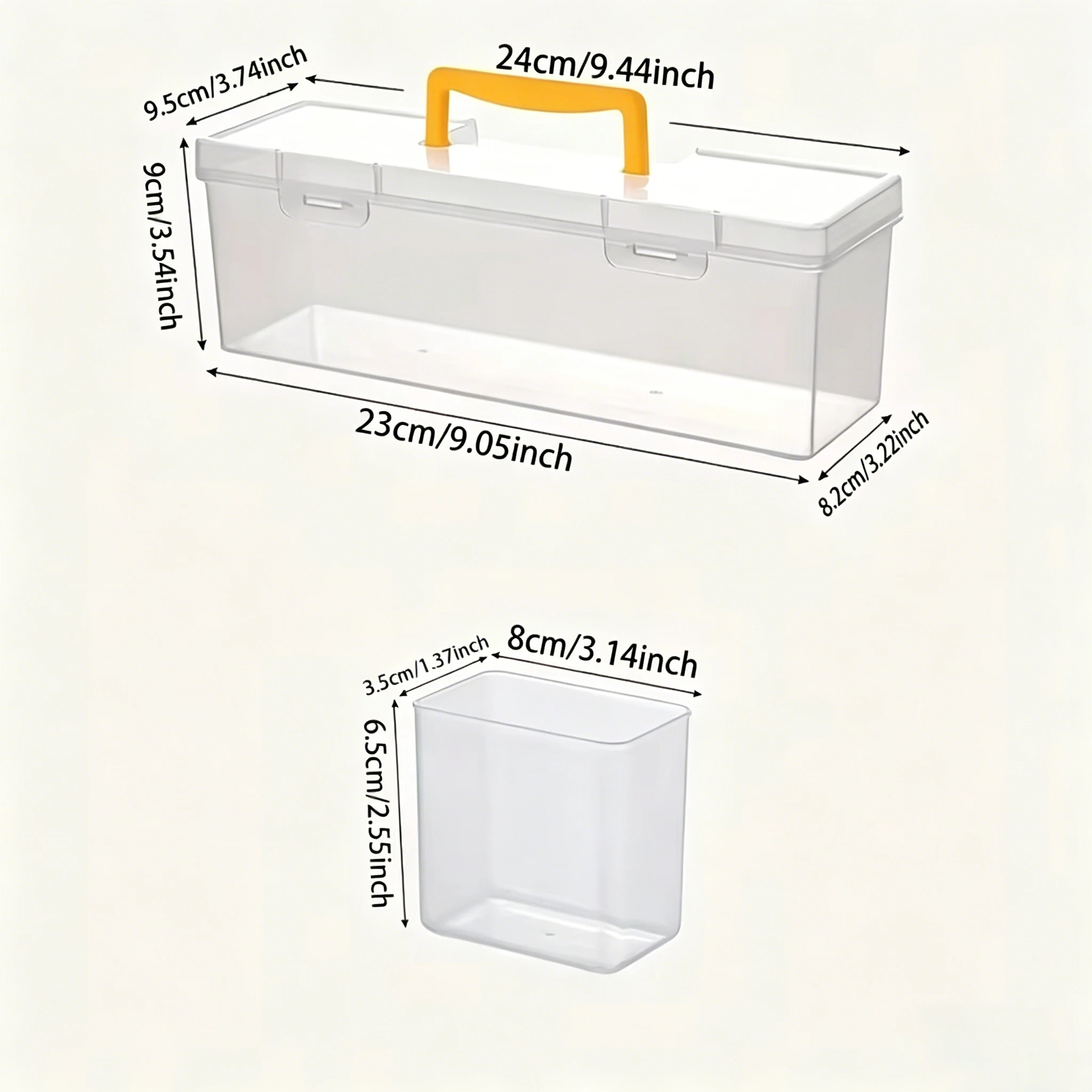 1/7pcs 공구 부품 보관 상자 세트, 가정용 다중 칸막이 투명 공구 정리함, 렌치, 하드웨어 액세서리