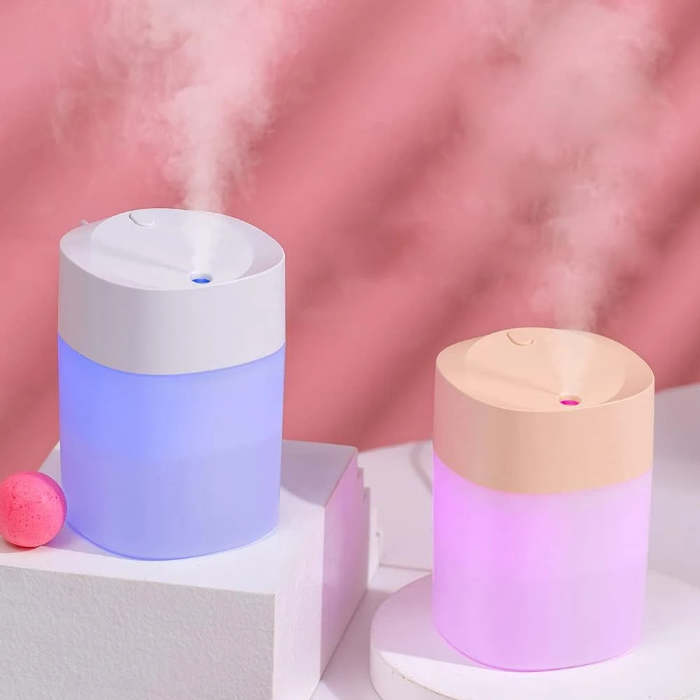 500ML Air Humidifier Aroma Diffuser Essential Oil Flame Lamp Difusor USB Mute Humidifiers Diffusers For Home Car LED Humidifier