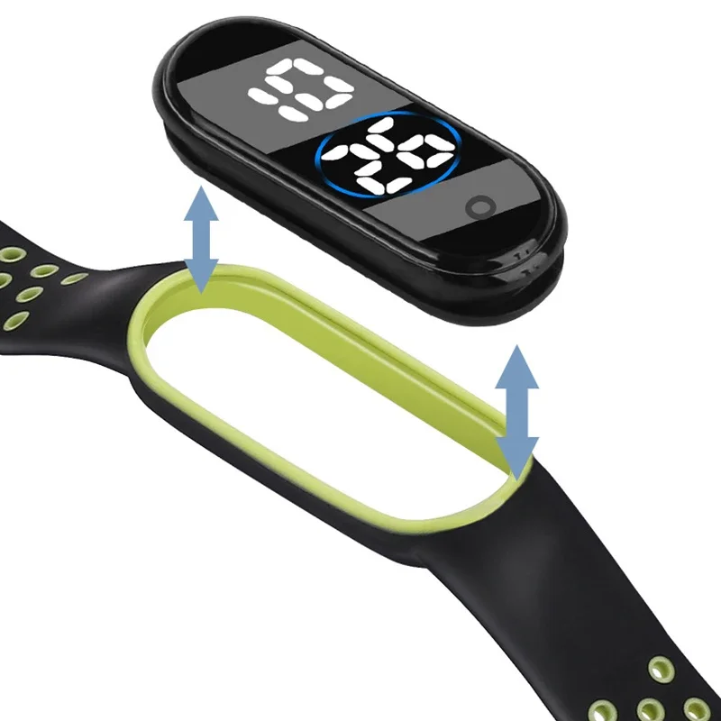 Fashion Sports Watch For Kids Children Waterproof Led Digital Watch Ultra-light Silicone Strap Teen Boys Girls WristWatch Unisex 3